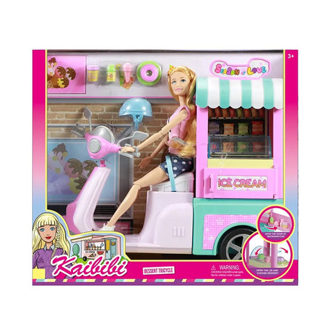 Kaibibi - Poupée avec moto à glace