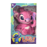 Peluche Stitch dansante bleu et rose 30 cm