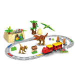 JDLT - Jeu de blocs train et dinosaures 106 pcs