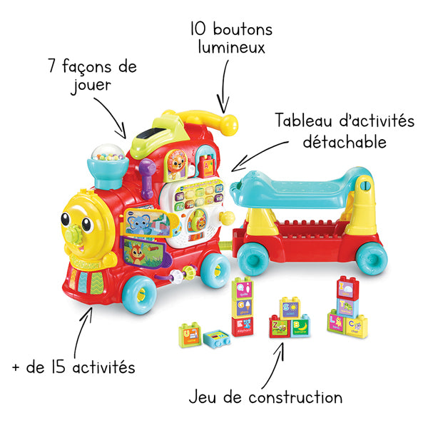 VTECH - Maxiloco mon trotti train 7 en 1