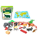 Boîte d'animaux du monde 30 pcs