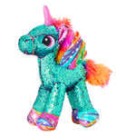 Peluche licorne marchante avec son