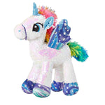 Peluche licorne marchante avec son