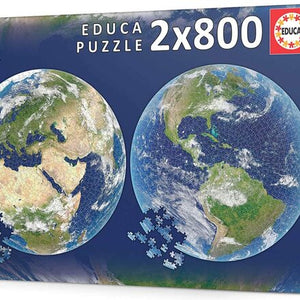 EDUCA - Puzzle Globe 2x800 pcs