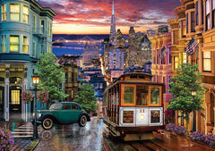 Puzzle 3000 pcs - Sunset in San Francisco