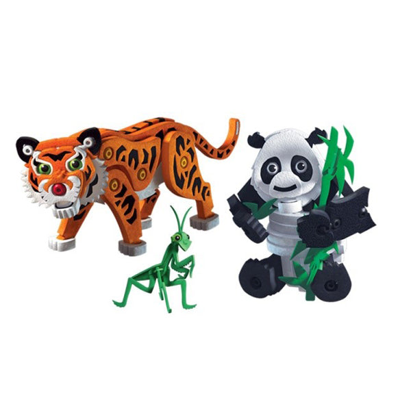 Jeu Blocs Tigre et Panda