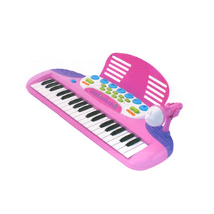 Piano rose avec microphone