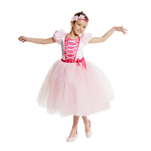 Déguisement ballerine rose poudré 6-8 ans