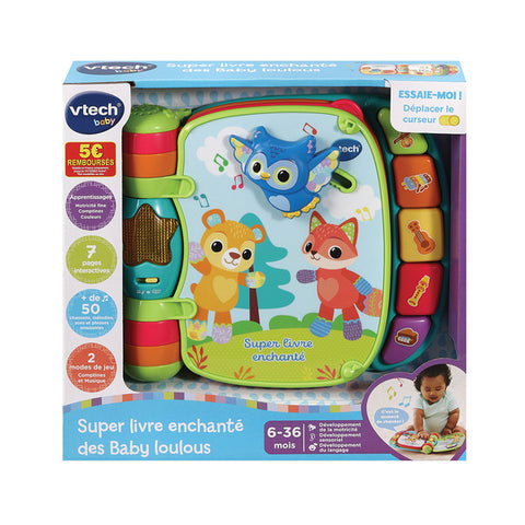 VTECH - Super Livre enchanté des Baby loulous bleu