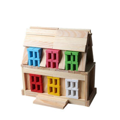 150 blocs de construction en bois