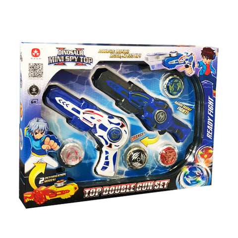 Double fusil Beyblade Dinosaure espion