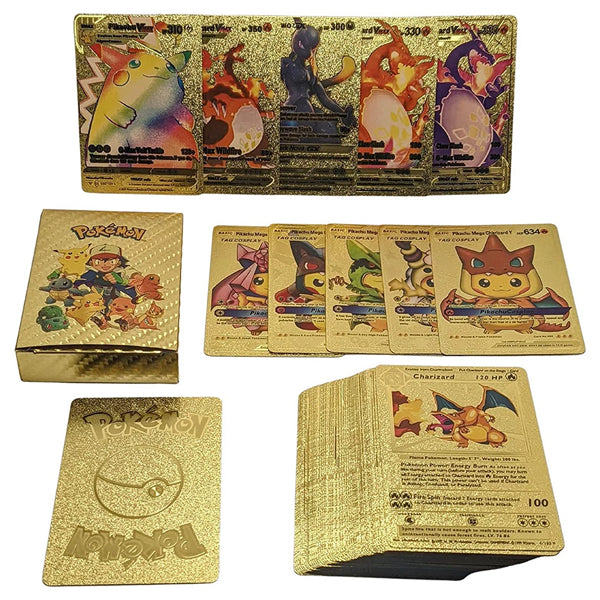 Cartes Pokémon emballage doré