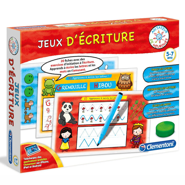 CLEMENTONI - JEUX D'ÉCRITURE ENFANT 5-7 ans - Jeux éducatif