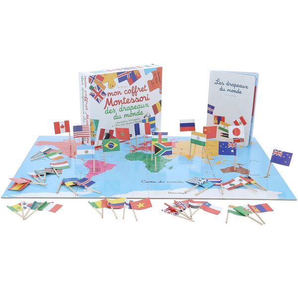 NATHAN - COFFRET MONTESSORI DES DRAPEAUX