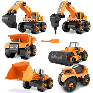 6 EN 1 véhicules de construction