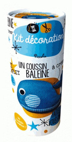Kit décoration - Un Coussin Baleine