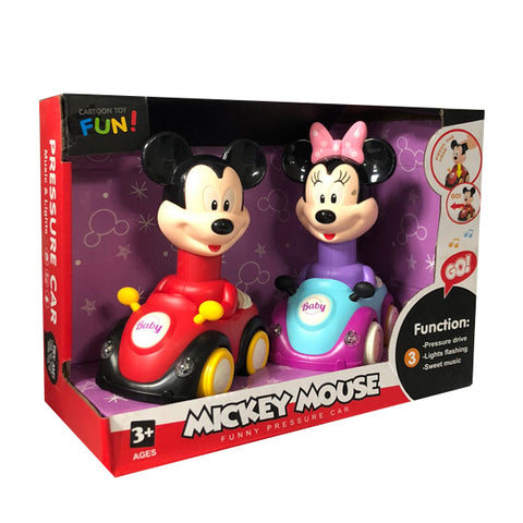 Mickey et Minnie en moto 2 pièces