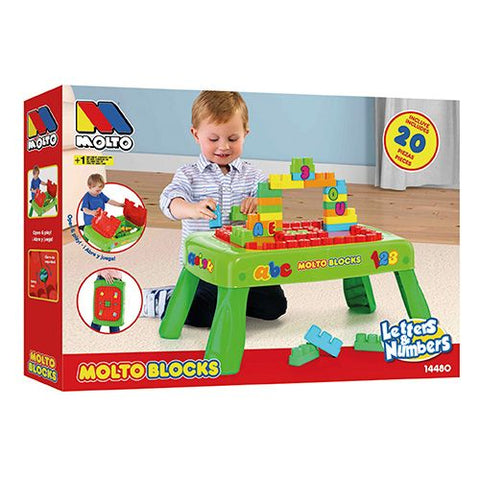 MOLTO TABLE AVEC BLOCS 20 PCS