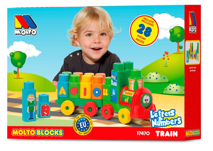 MOLTO TRAIN A BLOCS 28 PCS