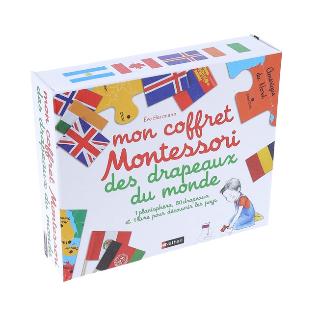 NATHAN - COFFRET MONTESSORI DES DRAPEAUX