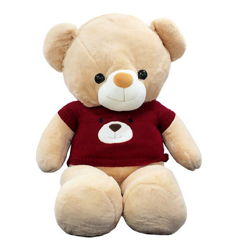 Peluche Ours géant avec pull 120 cm