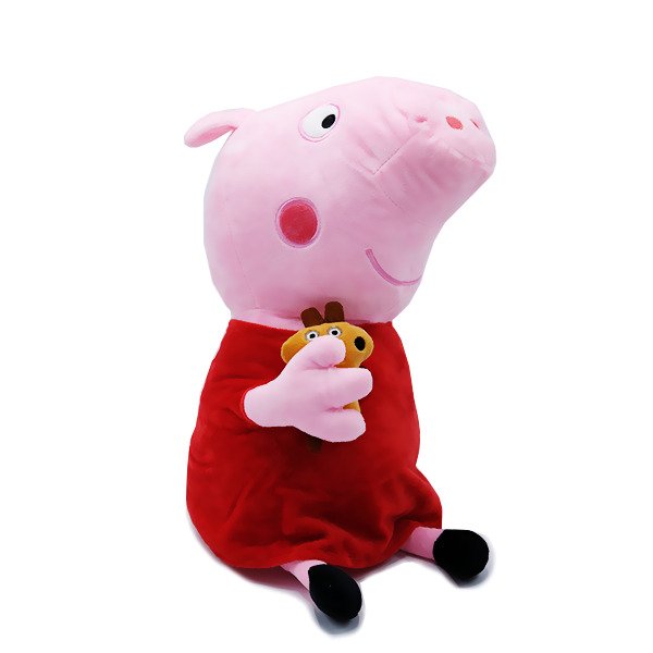 Peluche Peppa Pig Avec Son doudou 31 Cm - Peluche Licence Peppa Le
