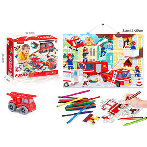 Puzzle pompier 48 pcs