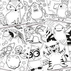 SES - Livre de Coloriage Paillettes
