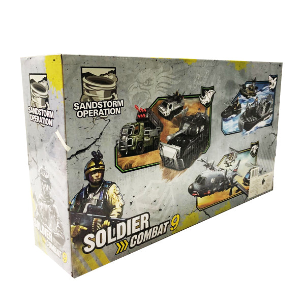 Set de soldat avec helicoptere