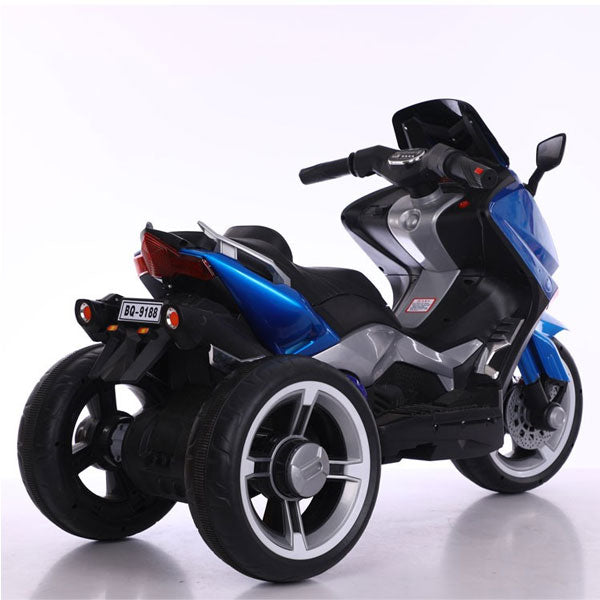 Moto 3 roues bleue