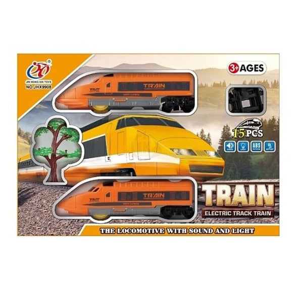 Train électrique avec son et lumière (Orange)