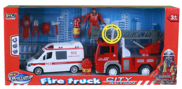 Camion de Pompier avec ambulance