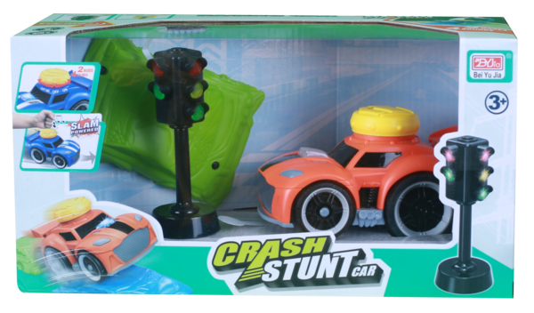 Crash Stunt - Voiture de course avec feux tricolores