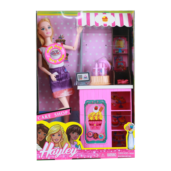 Hayley - Coffret poupée avec stand anniversaire