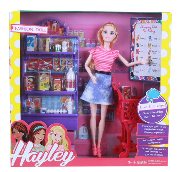 Hayley - Coffret poupée avec marchande