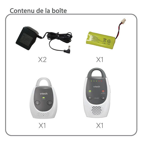 VTECH - Safe & Sound Babyphone Classique Light –