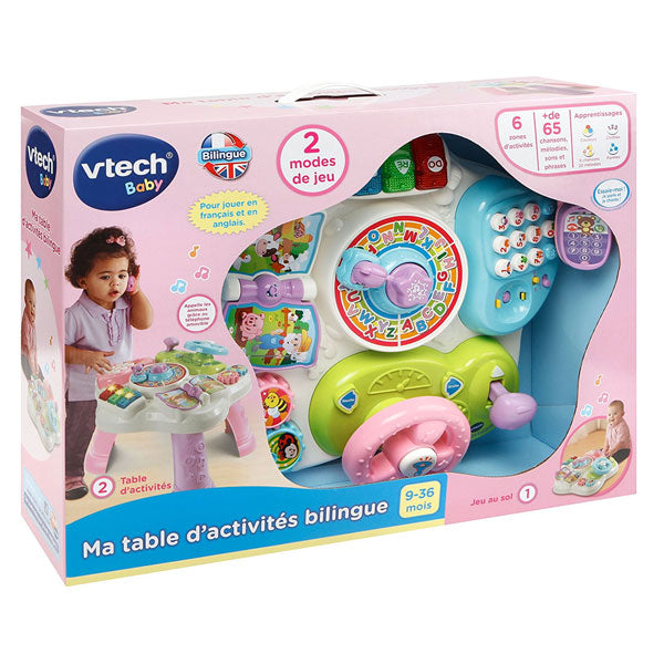 VTECH - Ma table d'activités Bilingue Rose