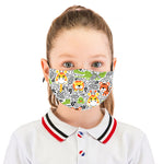 5 masques lavables - Filles 4 à 8 ans