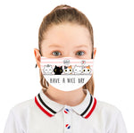 5 masques lavables - Filles 4 à 8 ans